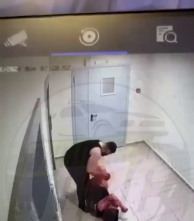 A Man Kicked And Dragged Into The Entrance A Half-Naked Girlfriend Who Refused Him Sex
