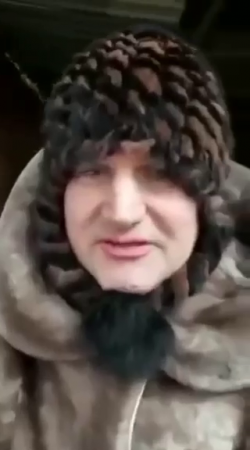 The Dude Is Forced To Dress Up As A Woman So As Not To Be Mobilized. Ukraine