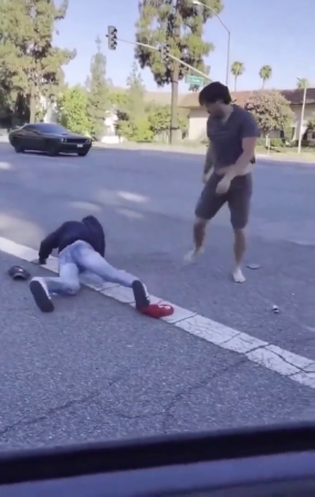 Dude Used A Wrestling Move In A Traffic Collision
