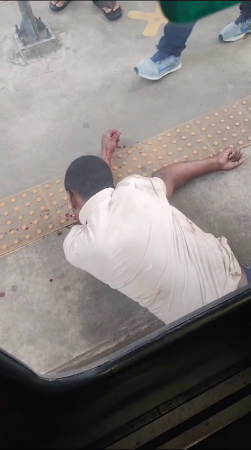 Man Crushed Between The Platform And The Train
