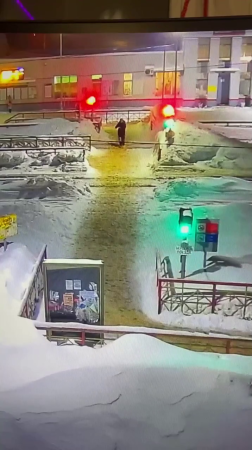 A Train Hit A Man Who Was Trying To Cross The Tracks In Front Of Him. Moscow, Russia