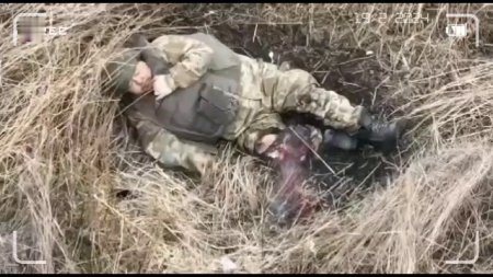A Wounded Russian Soldier Blew Up A Grenade Underneath Him To Avoid Being Captured By The Ukrainian Nazis