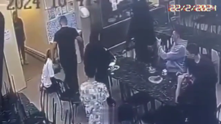 Young Man “Stuck” A Girl’s Head Into The Floor Because Of Compote Poured On Him