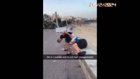 Dutch Tourist In Spain Poops On Sleeping Tourist