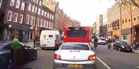 Moment Two Thieves Snatch Phone From Pedestrian And Flee On Their Bikes. London