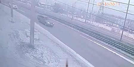 Russian Police Officers Try To Stop A Drunk Driver