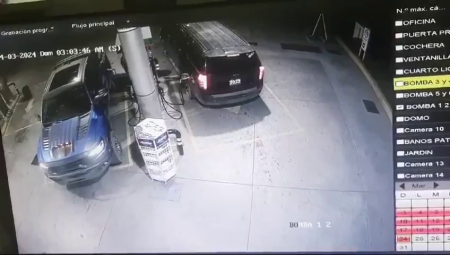 The Criminals Escaped From An Ambush Set Up By The Police At A Gas Station