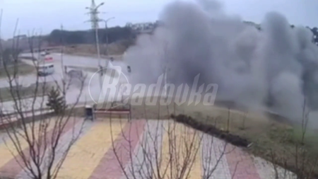 Footage Of A Ukrainian Missile Strike On Belgorod, Russia. A Woman Walking Her Dog Was Killed