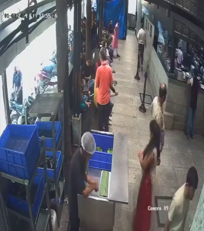 CCTV Footage Of Blast In Rameshwaram Cafe In Bengaluru. India