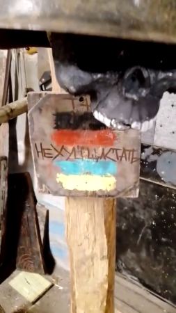 🪖Ukrainian Nazis Made A Bell From The Skull And Helmet Of A Russian Soldier