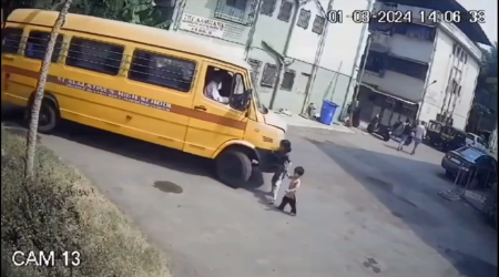 C.W. A School Bus Ran Over A Boy And His Sister. Both Died. India