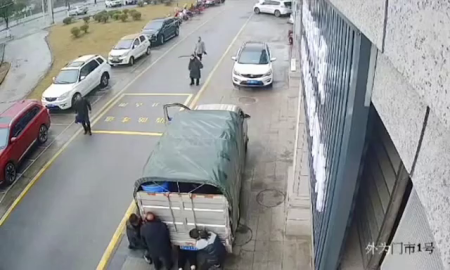 The Driver Was Lying Under The Truck When The Jack Fell