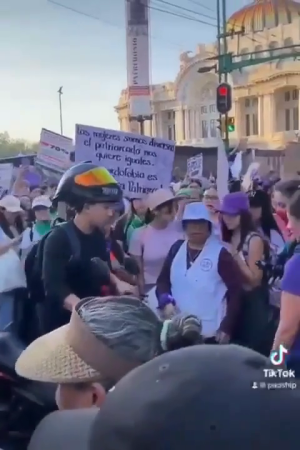 Guy Goes Berserk On Women In The Mexico City Feminist March