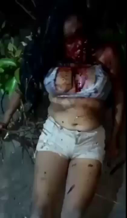 The Cartel Mutilated The Woman's Face With Machete Blows. Aftermath