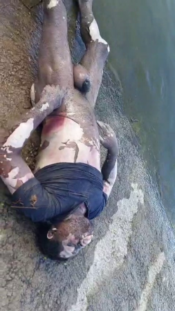 The Man's Body Which Had Begun To Decompose Was Found On The Riverbank. Brazil