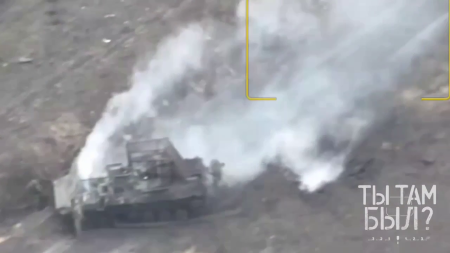 The BMP-2 Of The Ukrainian Army Is Blown Up By A Mine