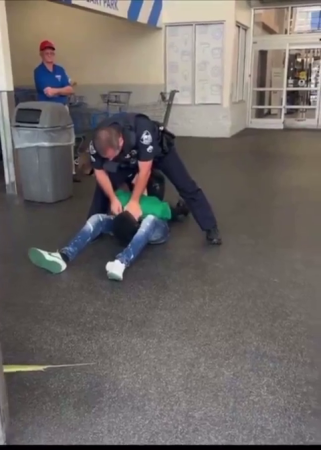 Cop Pushing 13-Year-old Teen’s Head Into Concrete, Arresting Him For Selling Roses In Front Of A South Carolina Walmart