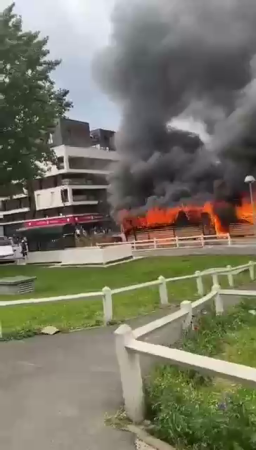 Fires In France As A Result Of The First Round Of Parliamentary Elections