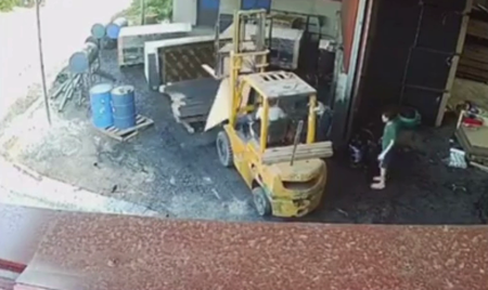 A Stack Of Plywood Fell From The Loader Onto The Worker. He Died