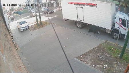 An Elderly Man Ran Under The Back Wheels Of A Truck