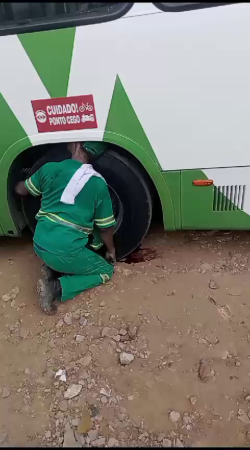 The Inspection Of The Bus Suspension Ended With The Death Of The Mechanic