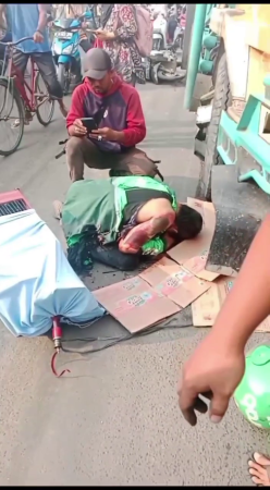 C.W! A Boy Riding With His Father On A Motorcycle Is Crushed By A Truck Filled With Sand