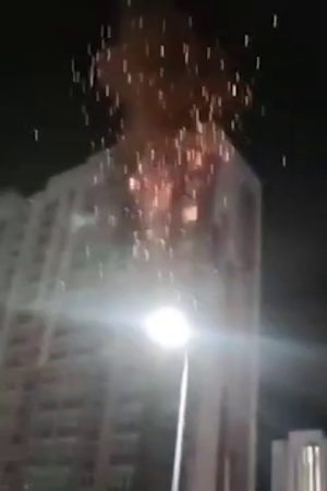 Footage Of The Arrival Of A Ukrainian Drone In An Apartment Building. 5 Dead. Orel, Russia