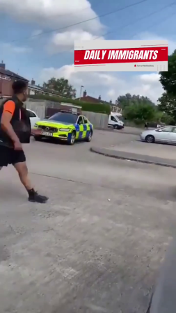 Migrant Beats Up Policeman. United Kingdom