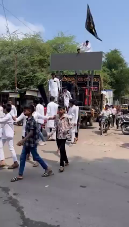 The Death Of An Electrocuted Standard-Bearer Cast A Shadow Over The Harvest Festival. India