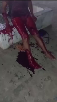 Tranny Got Stabbed And Bleeding Out