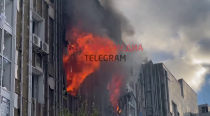 Footage Of A Ukrainian Drone Attack On A Residential Building In Belgorod. Russia