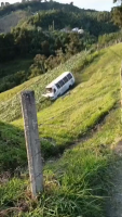 The Bus Did Not Have The Handbrake On And Rolled Into A Passion Fruit Field