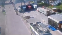 A Worker Is Pinned By An Overturned Forklift Due To His Own Carelessness