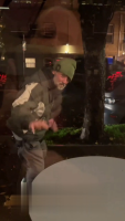 Homeless Bastard Took A Shit In Front Of A Restaurant Window. Portland