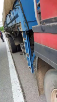 A Motorcyclist Crashed Head First Into The Back Of A Truck. Malaysia