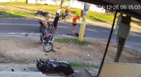 A Motorcyclist Crashed Into A Pole, Hugged It And Died