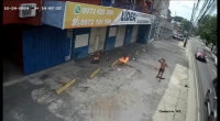 Dude Set On Fire By Crazy Girlfriend