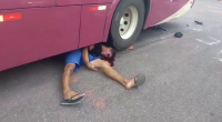 Bus Parked On Him. Brazil