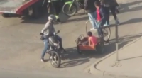 A Well-Aimed Throw Of A Motorcycle Helmet At An Opponent's Head