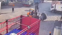 Man Crushed By Overturned Forklift