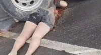 A Truck That Lost Control Collided With Two Motorcycles And Crushed A Woman. Brazil