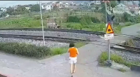 An Inattentive Woman Was Hit By A Train While Crossing The Tracks