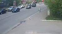 A Motorcyclist Hit An 88-Year-Old Granny. Cherepovets, Russia