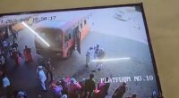 Due To Failed Brakes, The Bus Crashed Into A Crowd Of People Waiting For Their Bus
