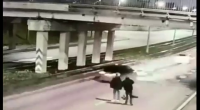 A 23-Year-Old Woman Jumped From A Railway Bridge. Cherepovets, Russia