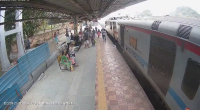 A Man Lay Down Under An Approaching Train In Front Of Dozens Of Passengers. India