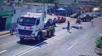 Woman Motorcycle Passenger Crushed By Truck