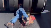 Dude Got Fucking Mangled Under Roller