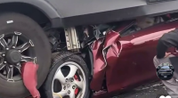 Crushed In Her Porsche