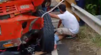 Three People Riding A Motorcycle Were Killed In A Collision With A Truck